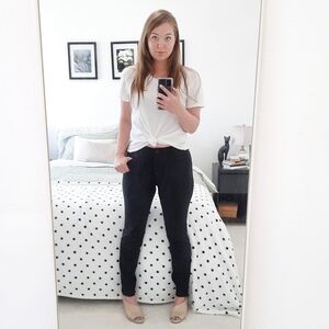 Dolce & Gabbana Black Zipper Pants 44